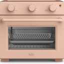 bella Air Fry Toaster Oven, 7 Preset Cooking Options, Dishwasher-Safe EverGood Coated Trays Included, 60-Minute Auto Shutoff w Audible Timer, Power Indicator Light, 1700 Watt, Blossom, 25QT