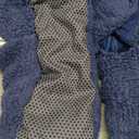 REVIX Microwave Booties for Cold Feet & Discomfort Relief, Heated Slippers for Women & Men with Moist Heat Therapy, Microwavable Foot Warmers for Home & Bed Use, Adjustable Non-Slip Slippers, Navy L