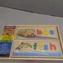 Melissa & Doug See & Spell Wooden Educational Toy with 8 Double-Sided Spelling Boards and 64 Letters Preschool Learning Activities, See & Spell Learning Toys for Kids Ages 4+