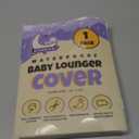 100% Waterproof Baby Lounger Cover - 2-Ply Organic Cotton Slipcovers Keep Your Lounger Clean & Your Baby Comfy - Machine Washable - (Lounger Not Included) - Off-White