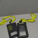 Pelican 2 Pack Marine - IP68 Waterproof Phone Pouch (Regular Size) Floating Waterproof Phone Case - Beach Cruise Ship Travel Essentials - Works w/All Phones - Detachable Lanyard - Black/Hi-Vis Yellow