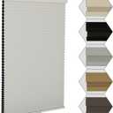 MYshade Cordless Blackout Cellular Shades for Windows, Honeycomb Window Shades with Thermal Insulation, Child & Pet Safe Room Darkening Shade, Easy Install, 48" W x 48" H, Color-coordinated White