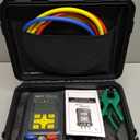 CMTOOL HVAC Gauges Digital Manifold Gauges Set, 92 Refrigerants, Pressure and Temp Test, HVAC Tools with 2 Temperature Clamps and 3 Hoses, for R134A 1234YF R22 R12 R404A R410A