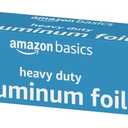 Amazon Basics Heavy Duty Aluminum Foil for Cooking, Grilling, Food Storage, Roasting, 125 Sq Ft, Pack of 2