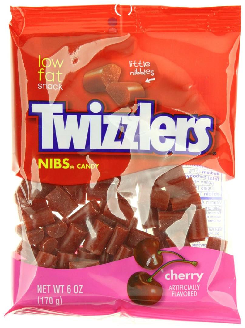 2 x Twizzler Licorice Cherry Nibs, 6 oz (EXP 04/09/26)