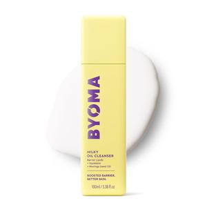 BYOMA Milky Oil Cleanser - Hydrating Facial Cleanser for Skin Barrier Repair - Tri-Ceramide Face Wash for Sensitive Skin & All Skin Types - Deeply Hydrated Skin, No Oily Residue - 3.38 fl oz