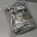 Black and Grey Cream Living Room Curtains 84 Inches Long Damask Patterned Dark Light Blocking Window Treatments Room Curtains Drapes for Bedroom,52x84 Inch Length 2 Panels Set