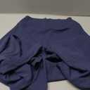 VOYJOY Straight Leggings Bottoms Wide Leg Pants for Women 29"High Waist Stretch Casual Sweatpants (Medium, Navy Blue)