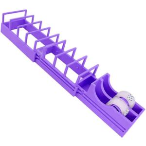 Tape Dispenser for Packaging, Tape Holder for Convenient Cutting Assistant, Multi roll Ribbon Cutting Machine or Packaging, Handmade, Gift Packaging, Powerful and Sturdy (Green)