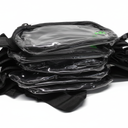 10 anywhere belt bag, clear, black strap