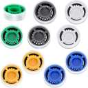 CustomyLife 10 Pcs Shower Flow Restrictors, GPM 1.5/ 1.8/ 2.0/ 2.5/ 3.0 Shower Head Flow Reducer Limiter, Water Saver Adapter for Handheld Shower, Bathroom, Toilet