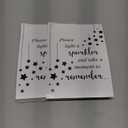 Outus 100 Pieces Memorial Sparkler Cards, No Sparkler - Celebration of Life Decorations Funeral Cards Double Sided for Birthday Anniversary Funeral Memorial Service(White)