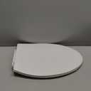 KOHLER K-30780-0 Carbyne Quiet-Close Elongated Toilet Seat Soft Close with Grip Tight Bumpers, Thermoset Plastic, White