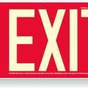 Photoluminescent Exit Sign Aluminum. OSHA/ASTM/ANSI American Standard. 14.25" x 7.5" Weather Proof. NightBright USA Item: NCC-R