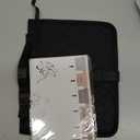 Adjustable Bible Cover with 75 Bible Tabs - Bible Cover Case for WomenWaterproof, Washable Quilted Bible CaseReusable Christian Gifts for Women (Black, L)