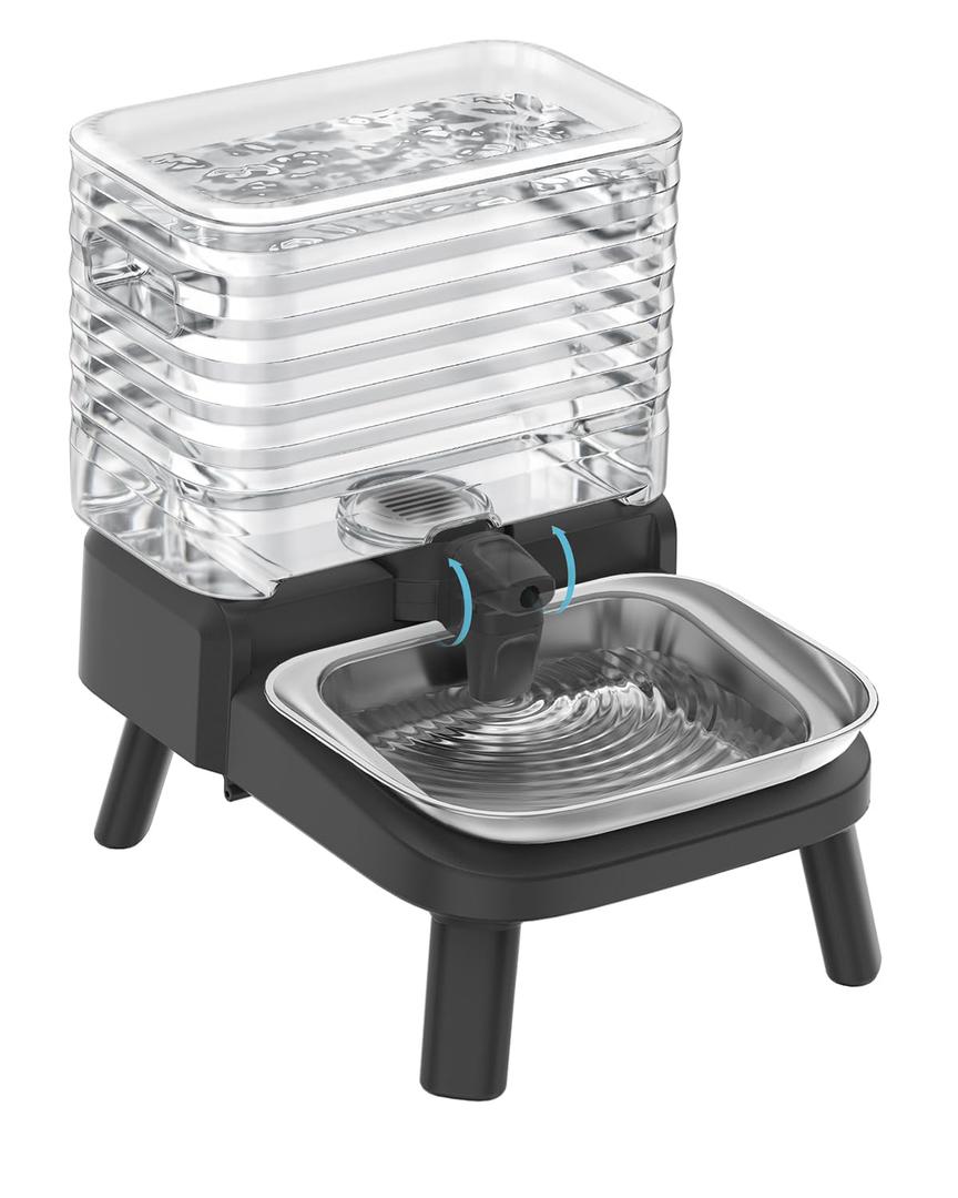 Dog Water Bowl Dispenser for Large Breed with Patent Faucet, 12L/3.2 Gallon