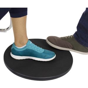 Vive 360 Pivot Disc - Patient Transfer Device for Elderly & Disabled - Swivel Turning Board 360 Degree Rotation - Handicap Senior & Stroke Disability Aid - Rotating Lazy Susan Turning Assist Pad (Black)