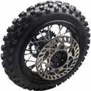 aohuang10" Rear Wheel Rim Tire Assembly for 50cc 110cc 125cc Dirt Bike tao TTR SSR CRF Apollo 15mm axle Includes 190mm Brake disc 80/100-10 Tire Tube With Brake Rotor and 420 41T Sprocket