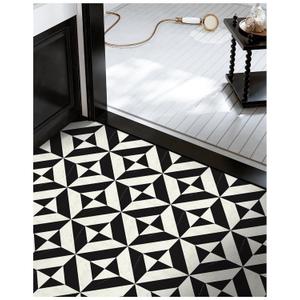 MORCART Peel and Stick Floor Tile - 20 PCS, 11.8" x 11.8" Vinyl Flooring - Waterproof Self-Adhesive Tile Sticker for Bathroom, Kitchen, Dining Room, Bedrooms - Cover 19.4 Sq. Ft, Black & White Marble