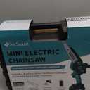 Electric Hand Saw for Pruning Small Trees, Brushless 8 inch & 6 inch Portable Mini Chainsaw with 2 Rechargeable Batteries, 1000W Handheld Chain Saw for Wood Cutting, Gardening Gifts for Men Dad (Blue)