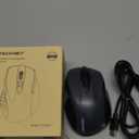 TECKNET Wireless Mouse (BT5.0/3.0 & 2.4G) Rechargeable 4800 DPI Silent USB A & Bluetooth Mouse 6 Buttons, Wide Compatibility - Grey