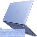 IBENZER Compatible with 2025 2024 M2 MacBook Pro 13 Inch Case 2025-2016 M1 A2338 A2289 A2251 A2159 A1989 A1706 A1708, Hard Shell Case & Keyboard Cover for Mac Pro 13, Serenity Blue, T13SRL+1A