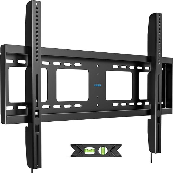 Heavy Duty TV Wall Mount for 55-100 inch Large TVs up to 200 LBS & 800x600 mm Vesa, Ultra Slim Fixed TV Mount, Low-Profile TVS Bracket, 16" 24" 32" Wood Stud, Fit Most 65+ 75+ 85 86 90 98 100 TVs Heavy Duty TV Wall Mount for 55-100 inch Large TVs up to 200 LBS & 800x600 mm Vesa, Ultra Slim Fixed TV Mount, Low-Profile TVS Bracket, 16" 24" 32" Wood Stud, Fit Most 65+ 75+ 85 86 90 98 100 TVs