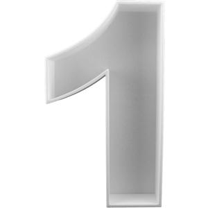 Number 1 Reusable Plastic Letter Charcuterie Board Box, Letter Food Trays 8 (White, 1)