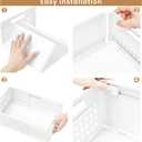 Closet Organizers and Storage, 2 Pack Stackable Storage Drawers, Plastic expandable Closet Storage Bins for Bathroom Kitchen Laundry Room Wardrobe Office