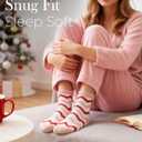 HONGTEYA Valentines Day GIfts Fuzzy Socks for Women Girls Cozy Soft Warm Winter Fluffy Slipper Socks Galentines Day Gifts (One Size, Red)
