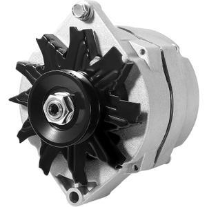 New 1 Wire GM Self Exciting Alternator 63A Compatible with Chevy 350 New Delco One Wire 10SI SBC BBC #334-2614, 1100125, ADR0325, 40012370, 7127SEN