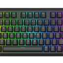 REDRAGON - K713 Wired Type-C/Wireless 2.4G/Bluetooth Mechanical Keyboard, 82 Keys, Linear Red Switch - Black