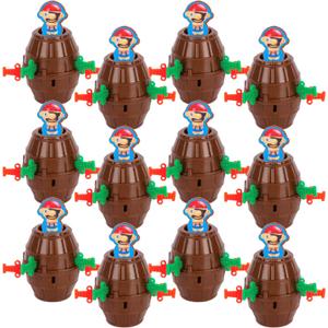 ArtCreativity Pop Up Pirate Party Favors for Kids - Set of 12 Toys - Mini Favor Set with 1 Figure and 4 Toy Swords Each - Themed Supplies for Kids Birthday