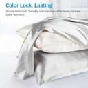 2 Pack Satin Pillow Cases, Similar to Silk Pillowcases Standard Set of 2, Health, Smooth, Beauty Sleep, Soft Breathable Cooling Satin Pillow Covers for Women Men (Silver)