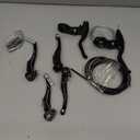 Complete Bike Brakes Set - Universal Front and Rear Brakes with Cables and Levers, Including Multi-Tool Wrenches (Black)
