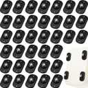 Honoson 36 Pcs Self Adhesive Caster Wheels Appliance Rollers Appliance Sliders for Kitchen 360 Swivel Universal Wheel Mini Small Kitchen (Black with 1 Steel Ball Style)