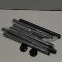 No Drilling Closet Rod, 27.5-82 Inches Hanging Closet Rod for Clothes, Closet Bar & Pole Heavy-duty, Closet Rods for Hanging Clothes For Closet Wardrobes Bathroom Laundry RV Curtains, Black