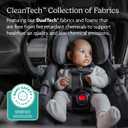 UPPAbaby Aria V2 Lightweight Infant Car Seat - Just Under 6 lbs - Base with Load Leg + Infant Insert + All-Weather FootCover Included - Direct Stroller Attachment - Jake (Charcoal/Black Leather), Manufactured date" 09-27-25