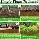 Corrugated Garden Edging,6"40Ft Pre-Rusted Landscape Edging & Lawn Edging Border,Metal Garden Border for Flower Beds,Garden,Lawn,Raised Beds & Tree Surrounds