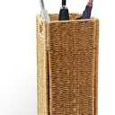Rattan Umbrella holder, Hand Woven Umbrella Holder for Entryway, Indoor Umbrella Rack Organizer Freestanding, Umbrella Bucket Fits Mudroom, Walking Canes, Home, Office