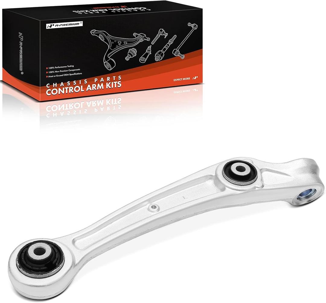 A-Premium Front Left Forward Lower Control Arm, with Bushing, Compatible with Audi - 2008-2012 - A4 (Quattro) & A5 (Quattro) & A6 (Quattro) & A7 (Quattro) & Q5 & S4 & S5