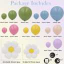 Spring Flower Balloon Arch Garland Kit, 157pcs Groovy Wildflower Balloon Arch with Daisy Balloons for Baby in Bloom Baby Shower Easter Party Spring Daisy Theme Birthday Party Decorations