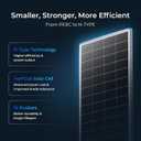 Renogy Solar Panel 200 Watt 25% High-Efficiency 16BB, 200W Solar Panel for 12V/24V Systems, N-Type Solar Panels for RV Marine Rooftop Farm Battery and Other Off-Grid Applications