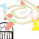 Cartoon Carrot Bunny Ornaments for Home, Bunny Carrot Ornament - Bunny and Bunting Carrot for Easter - Holiday Party Cardboard Cartoon Cute Toy for Home Wall Fireplace