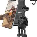 ATV Phone Holder, Quad Phone Mount, 8 Clamps Holds 4.7-7.1" Phones, One Hand Operation Motorcycle Phone Clip for 7/8-9/8" Handlebar,Compatible with Yamaha Polaris Honda Can Am