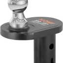 CURT 60602 Double Lock Offset Gooseneck Ball, 4-Inch Offset, 20,000 lbs, 2-5/16-Inch Diameter