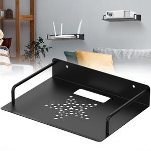 Floating Shelf For Projector Aluminum Alloy, Wifi Router Wall Mount Shelf, Cable Box Shelf For Wall Mounted Tv, Dvd Player Shelf, Shelf For Projector Above Bed, Floating Shelves For Game Consoles/AV (W: 11.2''-1pcs)