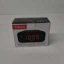 Timex Alarm Clock with Large Display, Digital Alarm Clock for Bedroom Includes 120V Universal Power Adapter (T121B - Black)