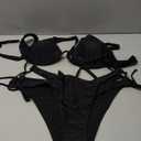 Sexy Bikini for Women Underwire Swimsuits Spaghetti Strap Swimwear Criss Cross Halter Bathing Suit 2 Piece L