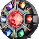 Moving Head DJ Lights,RGBW LED Stage Lighting with Disco Ball, Red/Green Starry, DMX512, Remote Control,Sound Activated, 540° Rotation for Party, Wedding, Clubs, Disco,Back-to-School Parties